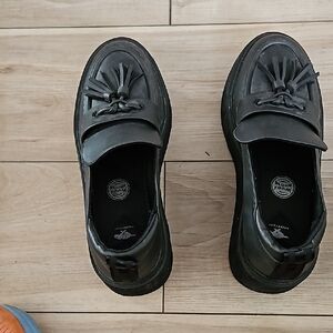 Black Loafers with Tassels